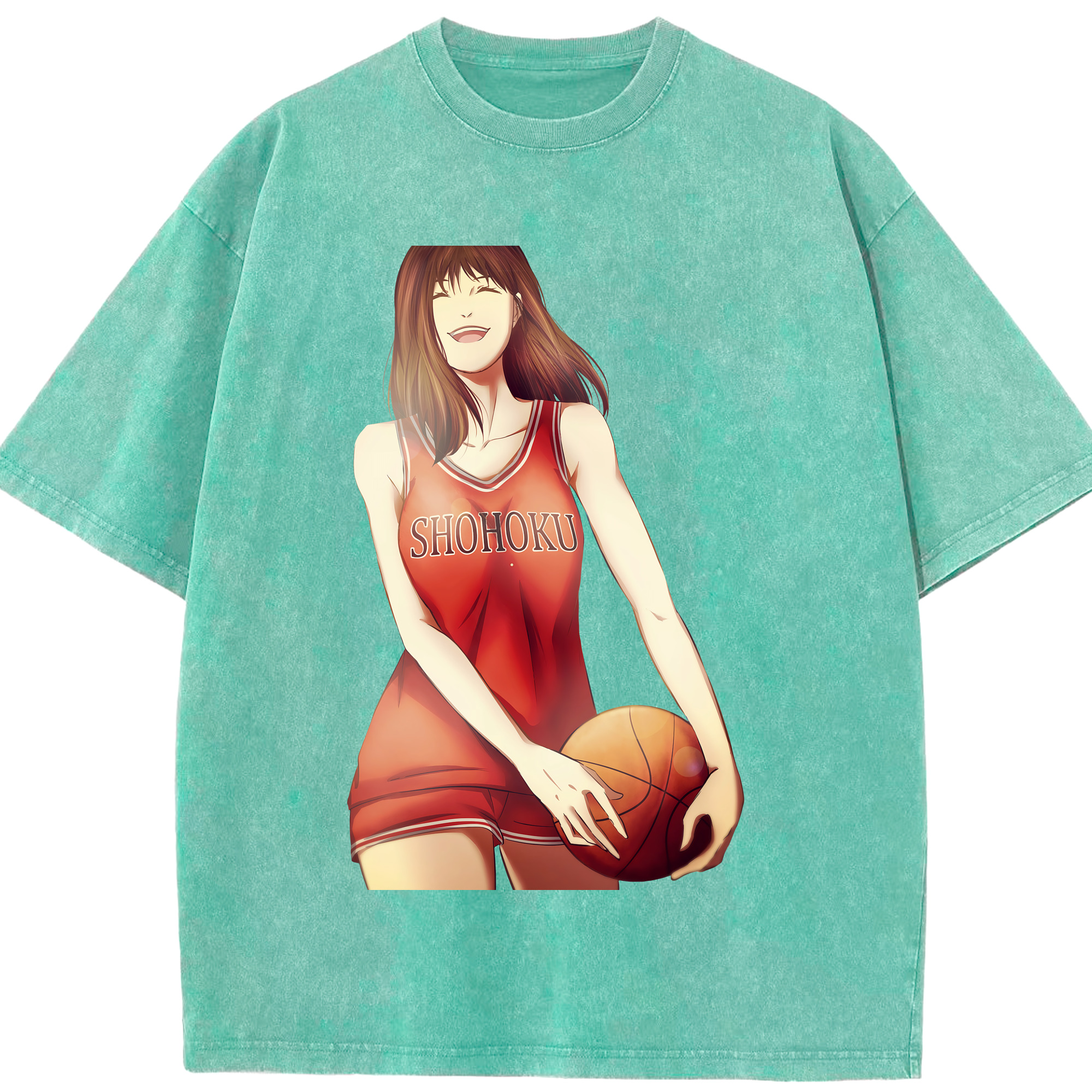 （画像用） SLAM DUNK／スラムダンク 綿100% ヴィンテージ風 半袖Tシャツ（フロントプリント）